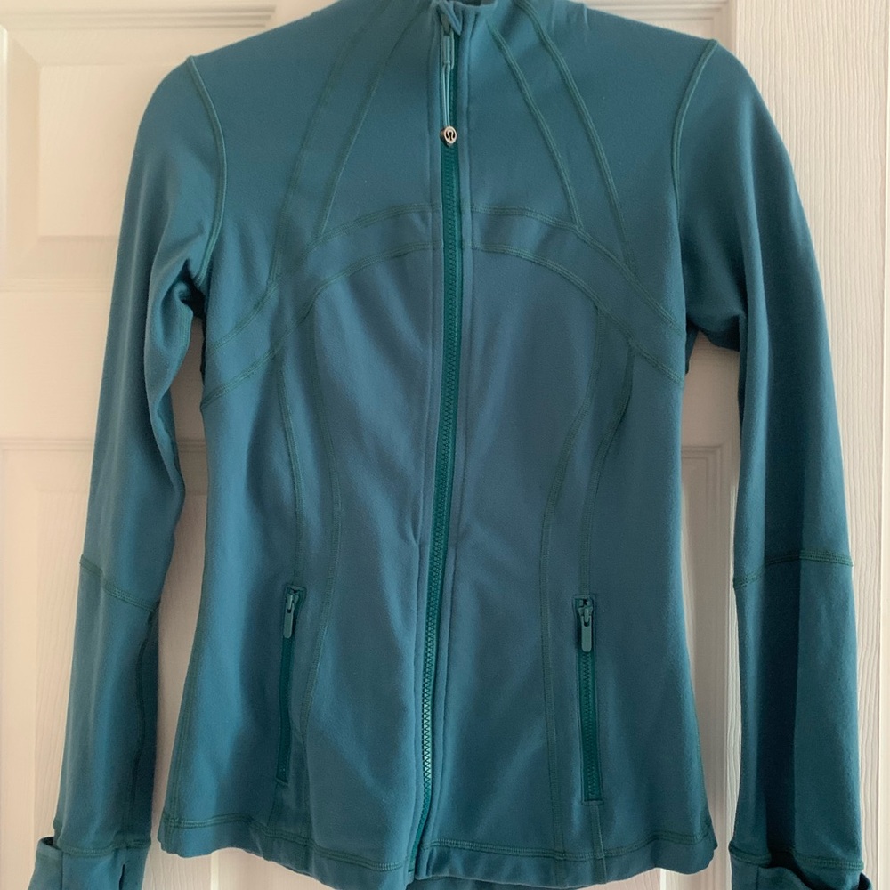 lululemon athletica Teal Full-Zip Bomber Jacket